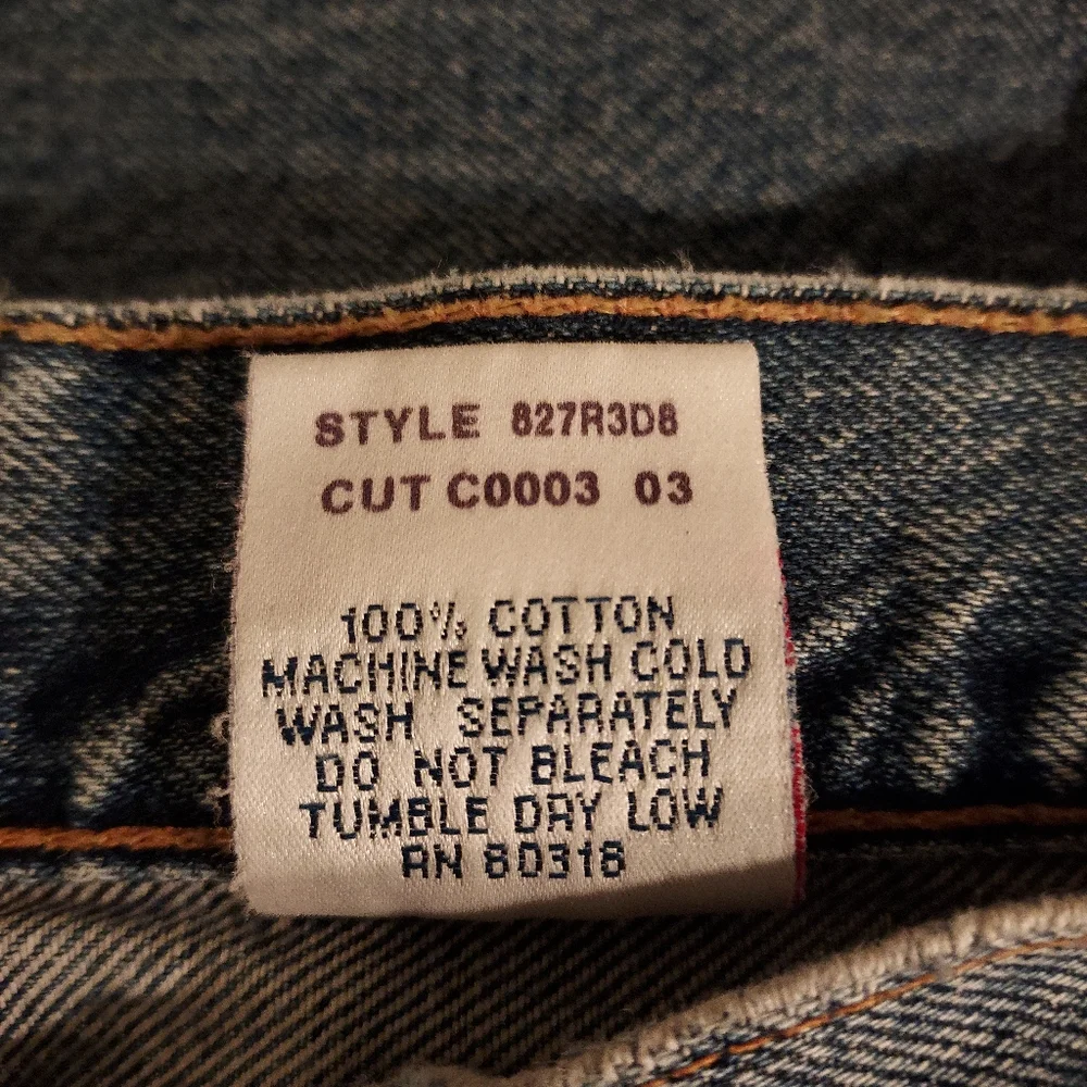 EUC Lucky Brand 100 percent cotton jeans, size 8, 29 waist American made - Picture 5 of 9